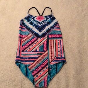 Justice 1 piece swim suite for kid